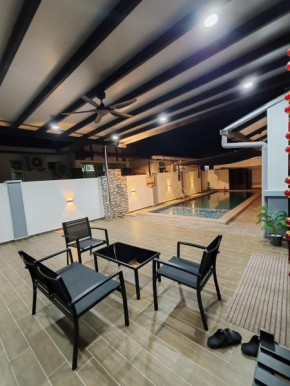 Melaka privatepool bungalow BBQWIFI krubong